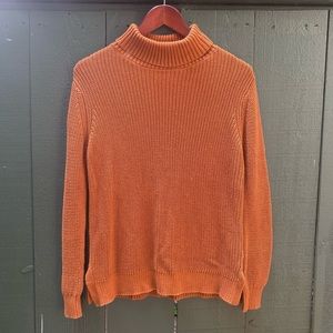 Burnt Orange Turtleneck Knit Sweater 🧡🧡